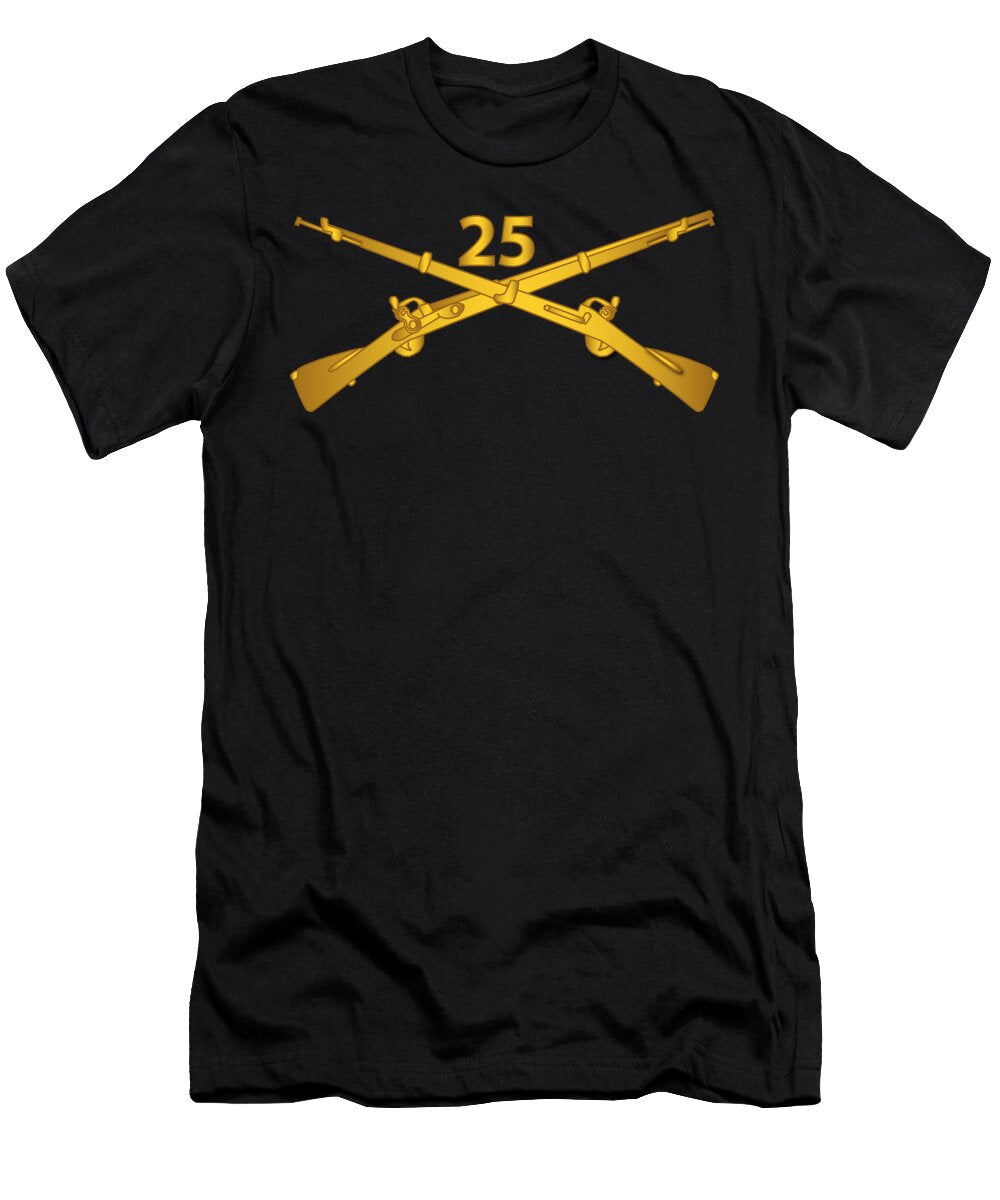 1 Army 25th Infantry Regiment Branch Wo Txt Tom Adkins T-Shirt