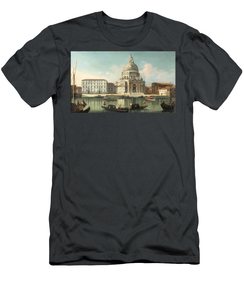 1 Manner of Michele Marieschi 19th Century the Grand Canal Venice with Santa Maria Della Salute Motionage Designs T-Shirt