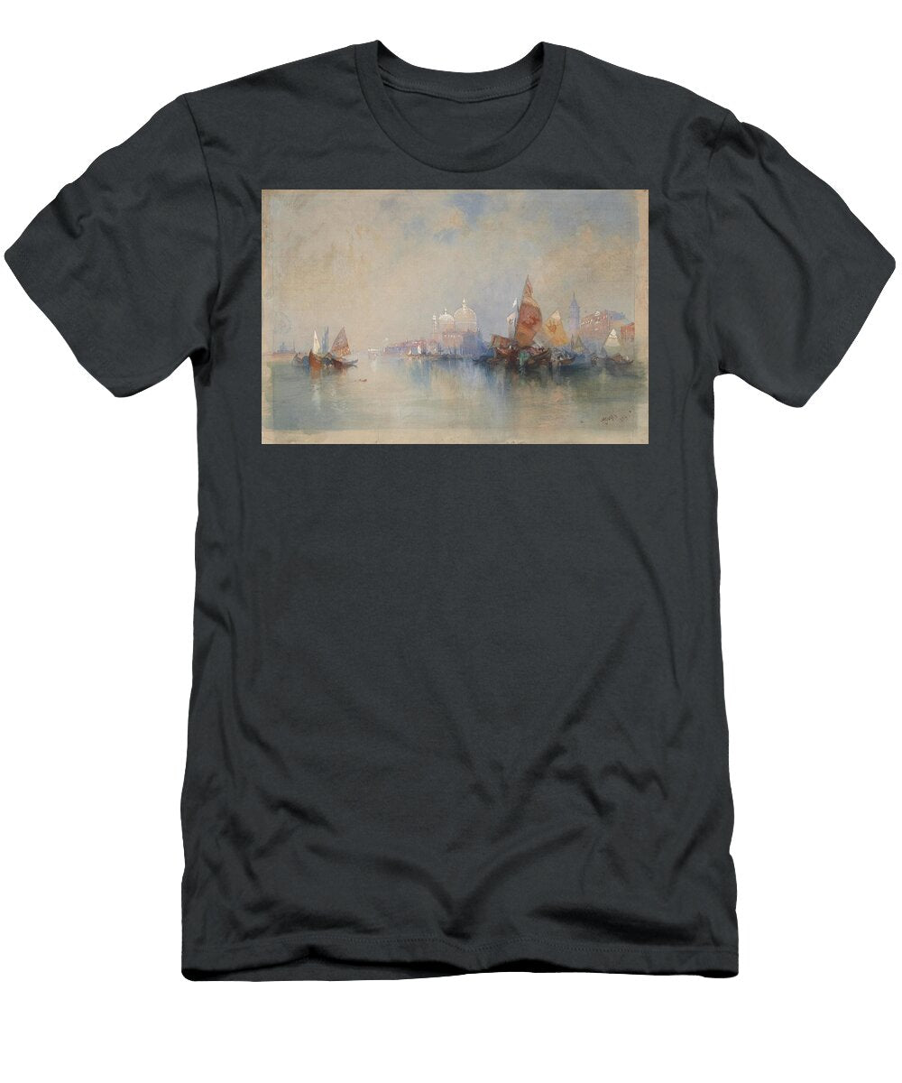 1 the Lagoon Looking Toward Santa Maria Della Salute Thomas Moran T-Shirt