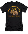 2 Army 25th Infantry Regiment Buffalor Soldiers W 25th Inf Branch Insignia Tom Adkins T-Shirt