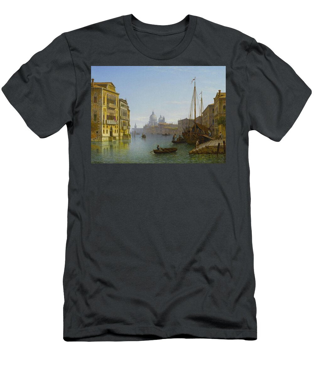 3 Grand Canal with Views of Santa Maria Della Salute Carl Morgenstern T-Shirt
