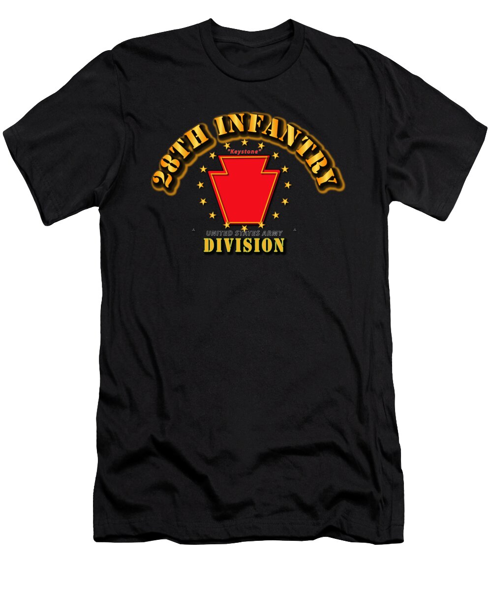 Army 28th Infantry Division Keystone Tom Adkins T-Shirt