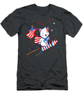 Cat Riding Fireworks Funny 4th of July Kids Boys Men Lawi Ivyell T-Shirt