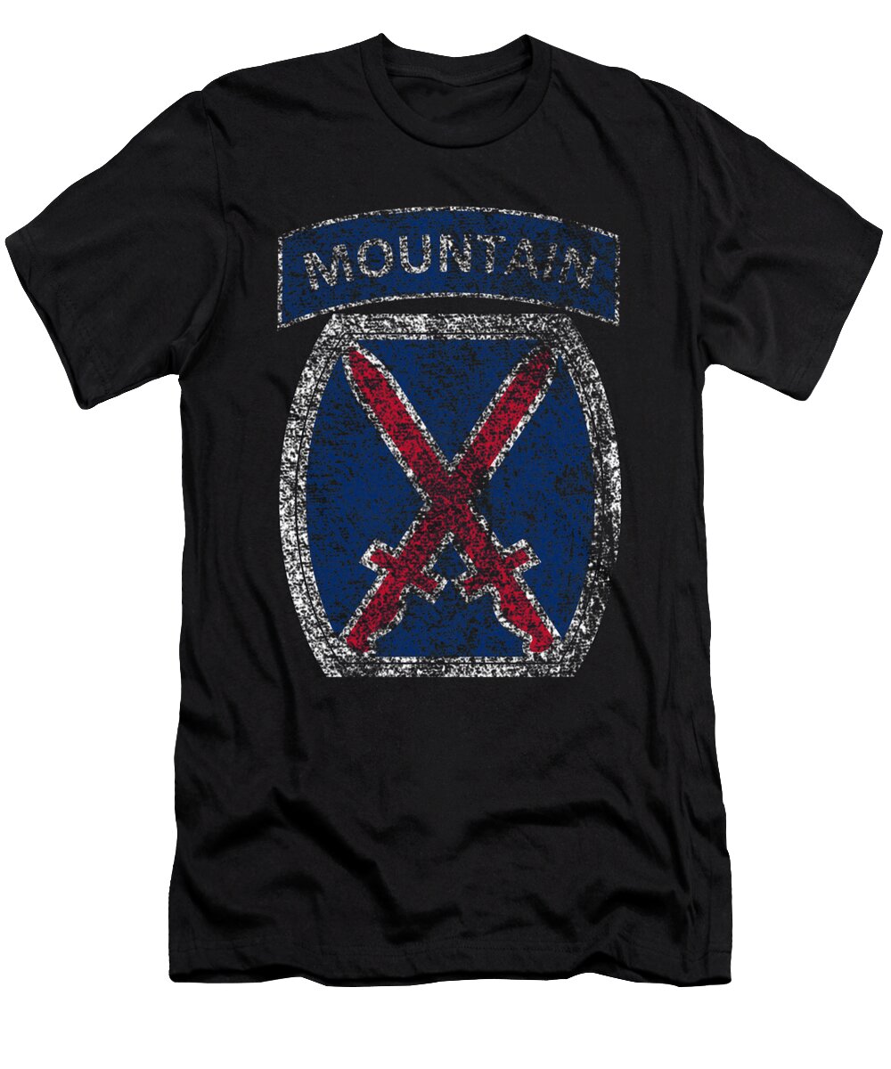 Clever 10th Mountain Division Army Infantry US USA Veteran Andrea Peris T-Shirt