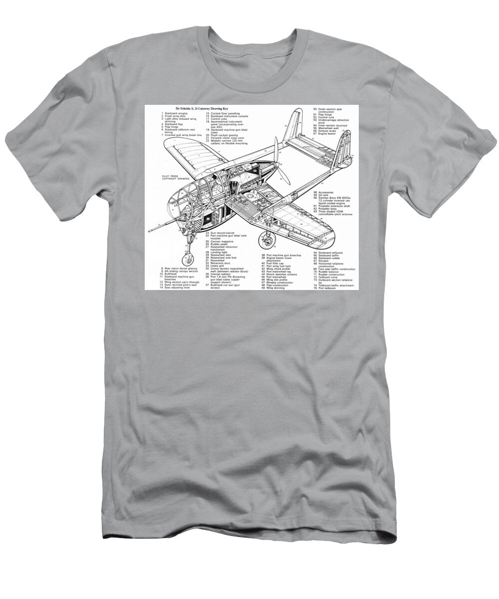 De Scnelde S21 Aircraft Lover T-Shirt