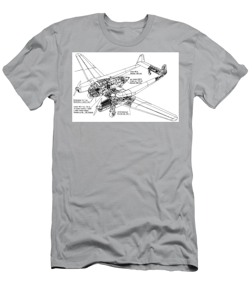 Focke Wulf Fw189 Uhu Aircraft Lover T-Shirt