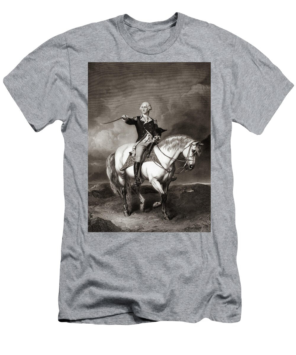 George Washington Receiving a Salute on the Field of Trenton William Holl T-Shirt