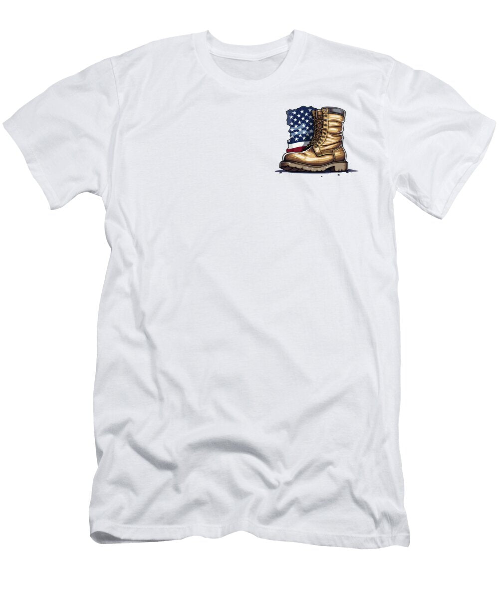 Salute to Service Patriotic Veterans Day Pocket Sifou Store T-Shirt