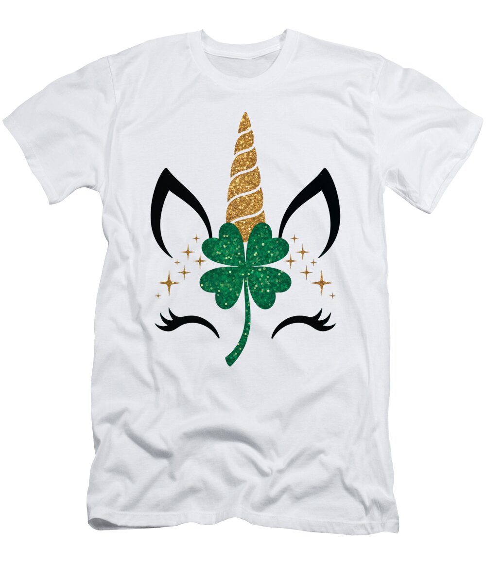 Unicorn with Shamrock Design Joanna Redesiuk T-Shirt