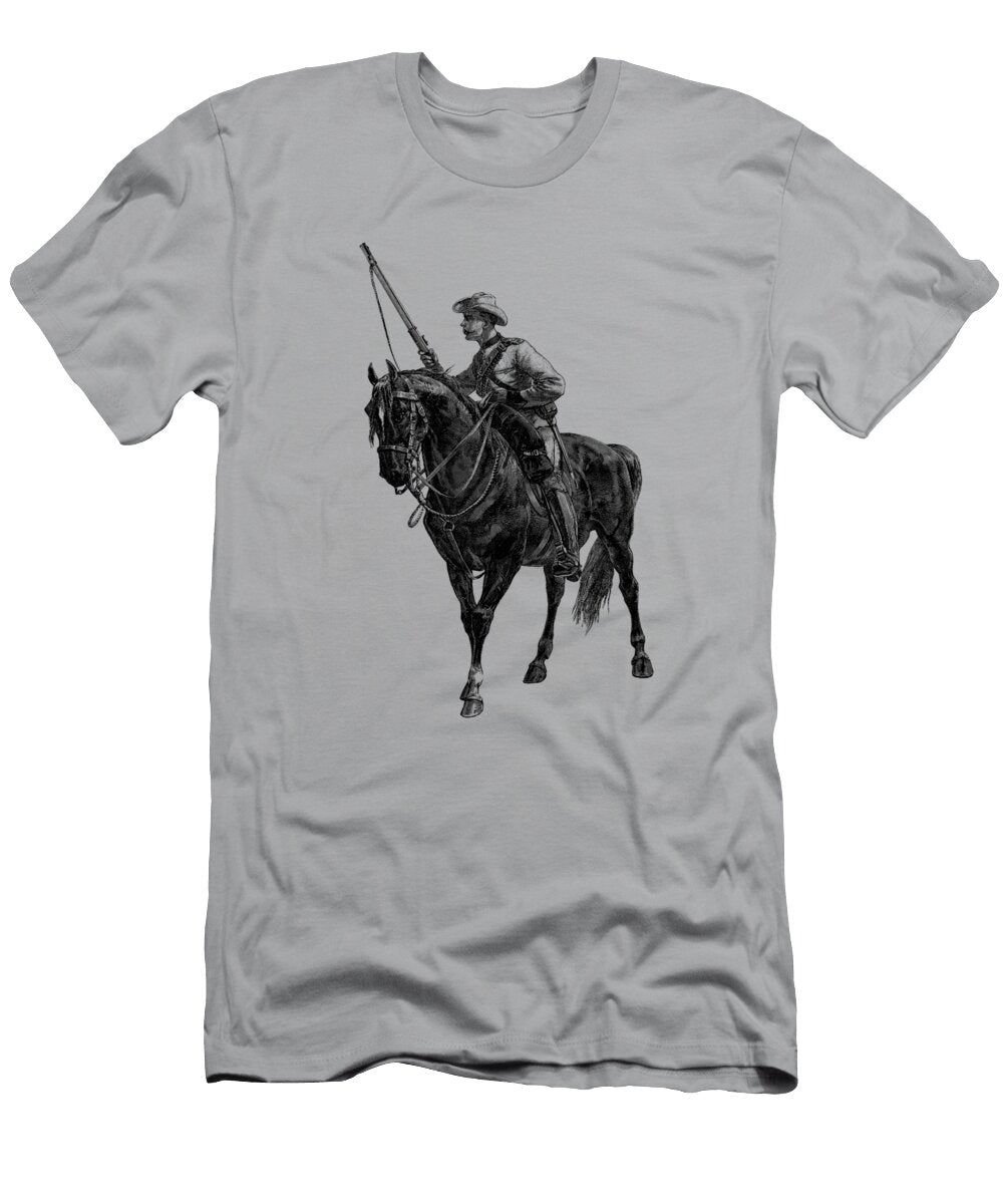 Victorian Soldier and Horse Madame Memento T-Shirt
